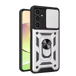 Samsung Galaxy A25 5g Kılıf Pars Lens Yüzüklü Silikon - Gümüş-1