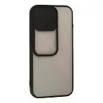 İphone 13 Pro Kılıf Palm Buzlu Kamera Sürgülü Silikon - Siyah-2