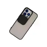 İphone 13 Pro Kılıf Palm Buzlu Kamera Sürgülü Silikon - Siyah-3