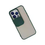 İphone 13 Pro Kılıf Palm Buzlu Kamera Sürgülü Silikon - Yeşil-3