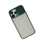 İphone 13 Pro Max Kılıf Palm Buzlu Kamera Sürgülü Silikon - Yeşil-3