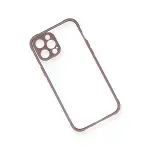 İphone 12 Kılıf Miami Şeffaf Silikon - Açık Mor-3