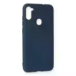 Samsung Galaxy A11 Kılıf Nano İçi Kadife Silikon - Lacivert-2