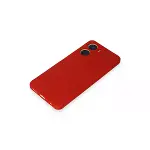 Vivo Y16 Kılıf First Silikon - Kırmızı-4
