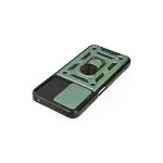 Xiaomi Poco M5 Kılıf Pars Lens Yüzüklü Silikon - Yeşil-4
