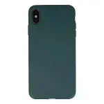 İphone Xs Max Kılıf Nano İçi Kadife Silikon - Koyu Yeşil-1