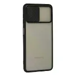 Samsung Galaxy A22 Kılıf Palm Buzlu Kamera Sürgülü Silikon - Siyah-2