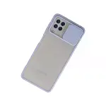 Samsung Galaxy A22 Kılıf Palm Buzlu Kamera Sürgülü Silikon - Lila-3