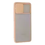 Samsung Galaxy A22 Kılıf Palm Buzlu Kamera Sürgülü Silikon - Pembe-2