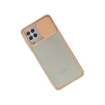 Samsung Galaxy A22 Kılıf Palm Buzlu Kamera Sürgülü Silikon - Pembe-3