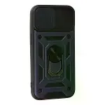 İphone 13 Kılıf Pars Lens Yüzüklü Silikon - Lacivert-2