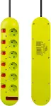 Parcbeny E60 22502 Vea Serisi 6'LI 1.5 METRE AYRI ANAHTARLI GRUP PRİZ AKIM KORUMALI PRİZ 6 ADET Açma-2