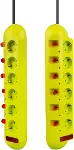 Parcbeny E60 22502 Vea Serisi 6'LI 1.5 METRE AYRI ANAHTARLI GRUP PRİZ AKIM KORUMALI PRİZ 6 ADET Açma-3