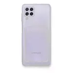 Samsung Galaxy A22 Kılıf Kart Şeffaf Silikon - Şeffaf-2