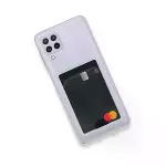 Samsung Galaxy A22 Kılıf Kart Şeffaf Silikon - Şeffaf-3