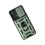 Oppo A74 4g Kılıf Pars Lens Yüzüklü Silikon - Yeşil-2