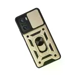 Xiaomi Poco F3 Kılıf Pars Lens Yüzüklü Silikon - Gold-2