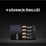 Cef 14 Şarj Aleti Ve Şarj Edilebilir Aaa 750Mah 2 Pil-5