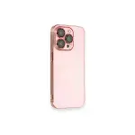 İphone 13 Pro Max Kılıf Armada Lensli Kapak - Rose Gold-1