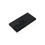 Samsung Galaxy S24 Ultra Kılıf Montreal Yüzüklü Silikon Kapak - Siyah-3