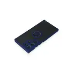 Samsung Galaxy S24 Ultra Kılıf Montreal Yüzüklü Silikon Kapak - Lacivert-3