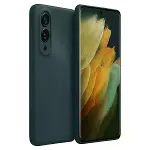 Samsung Galaxy S25 Edge First Silikon - Koyu Yeşil-1