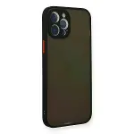 İphone 12 Pro Kılıf Montreal Silikon Kapak - Siyah-2
