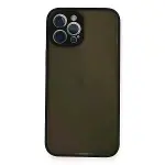 İphone 12 Pro Kılıf Montreal Silikon Kapak - Siyah-1