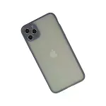 İphone 12 Pro Kılıf Montreal Silikon Kapak - Gri-3