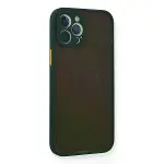 İphone 12 Pro Max Kılıf Montreal Silikon Kapak - Yeşil-2