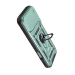 İphone 17 Pro Max Pars Lens Yüzüklü Silikon - Yeşil-3