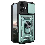 İphone 17 Pars Lens Yüzüklü Silikon - Yeşil-2