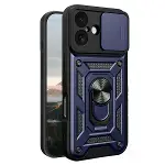 İphone 17 Pars Lens Yüzüklü Silikon - Lacivert-2
