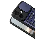 İphone 17 Pars Lens Yüzüklü Silikon - Lacivert-3
