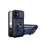 İphone 17 Pars Lens Yüzüklü Silikon - Lacivert-1