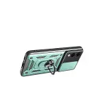 Samsung Galaxy S25 Edge Pars Lens Yüzüklü Silikon - Yeşil-2