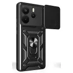 Xiaomi Redmi Note 14 4g Pars Lens Yüzüklü Silikon - Siyah-2