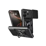 Xiaomi Redmi Note 14 4g Pars Lens Yüzüklü Silikon - Siyah-1