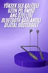 Boyun Bantlı Kablolu Yüksek Ses Kaliteli Bluetooth Kulaklık Uzun Pil Ömrü 100 saat sarj-2