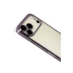 İphone 17 Pro Max Razer Lensli Silikon - Mor-3