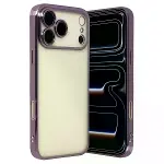 İphone 17 Pro Max Razer Lensli Silikon - Mor-1