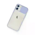 İphone 11 Kılıf Palm Buzlu Kamera Sürgülü Silikon - Lila-3