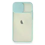 İphone 11 Kılıf Palm Buzlu Kamera Sürgülü Silikon - Turkuaz-2