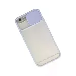 İphone 6 Kılıf Palm Buzlu Kamera Sürgülü Silikon - Lila-2