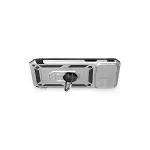 İphone 12 Pro Max Kılıf Pars Lens Yüzüklü Silikon - Gümüş-3