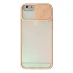İphone 6 Plus Kılıf Palm Buzlu Kamera Sürgülü Silikon - Pembe-1