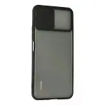 Xiaomi Mi 11 Lite Kılıf Palm Buzlu Kamera Sürgülü Silikon - Siyah-2