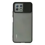 Xiaomi Mi 11 Lite Kılıf Palm Buzlu Kamera Sürgülü Silikon - Siyah-1