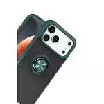 İphone 17 Pro Montreal Yüzüklü Silikon Kapak - Yeşil-2