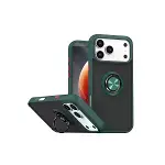 İphone 17 Pro Montreal Yüzüklü Silikon Kapak - Yeşil-1